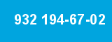 932 194-67-02 932 194-67-02